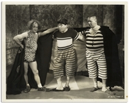 10" x 8" Glossy Photo From the 1935 Three Stooges Film "Restless Knights" -- Very Good Condition